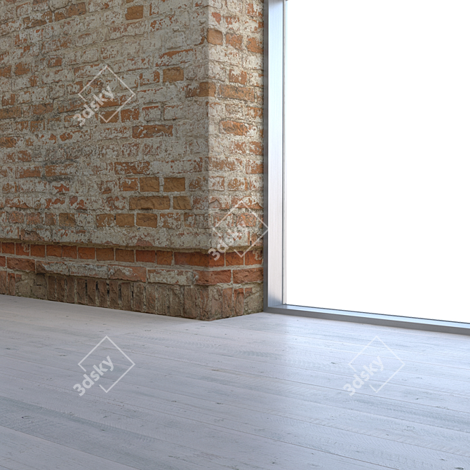 Title: Rustic Brick Texture 3D model image 4