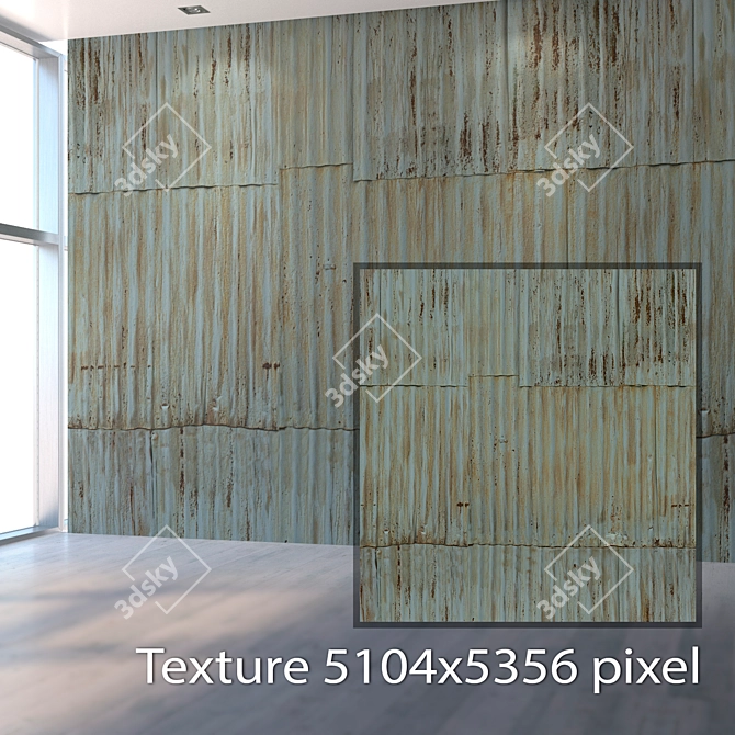 Title: Seamless Metal Texture Set 3D model image 2