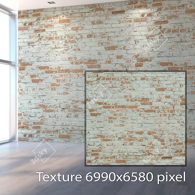 Seamless Brick Texture Kit 3D model image 2