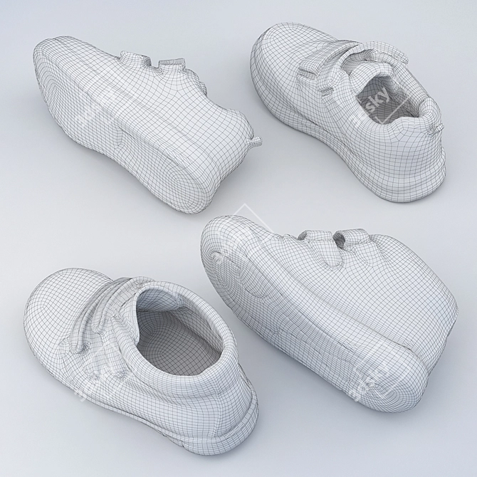 3D Scanned Children's Shoes 146: High-Quality Texture Maps 3D model image 5