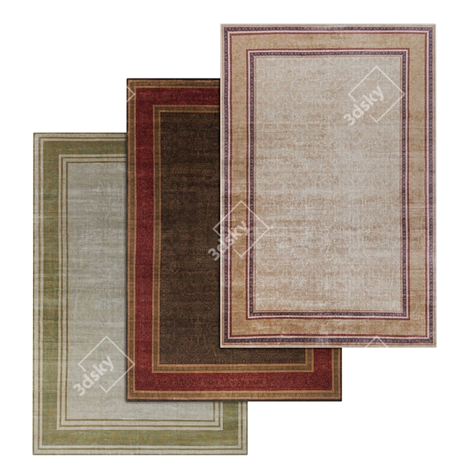 Title: Versatile Set of Premium Carpets 3D model image 1