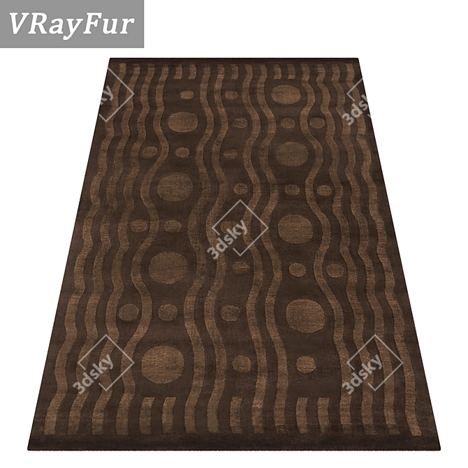 Title: Luxury Carpet Set - High-Quality Textures 3D model image 2