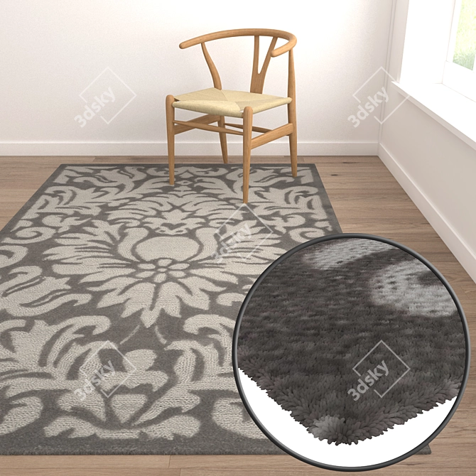 Luxury Carpets Set 3D model image 5