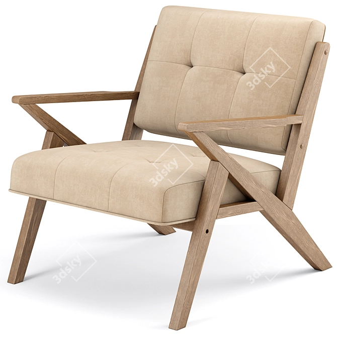 Modern Rocket Lounge Chair: Stylish, Comfy & Multifunctional 3D model image 3