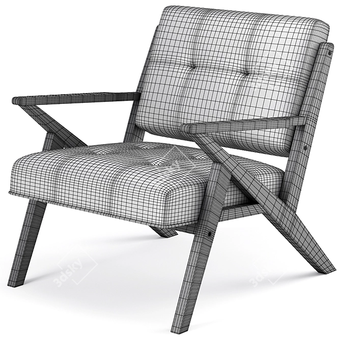 Modern Rocket Lounge Chair: Stylish, Comfy & Multifunctional 3D model image 5