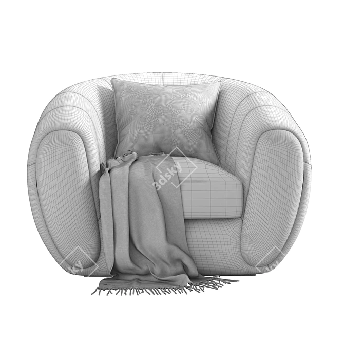 Elegant Mayfair Chair: Perfect Blend of Comfort and Style 3D model image 5