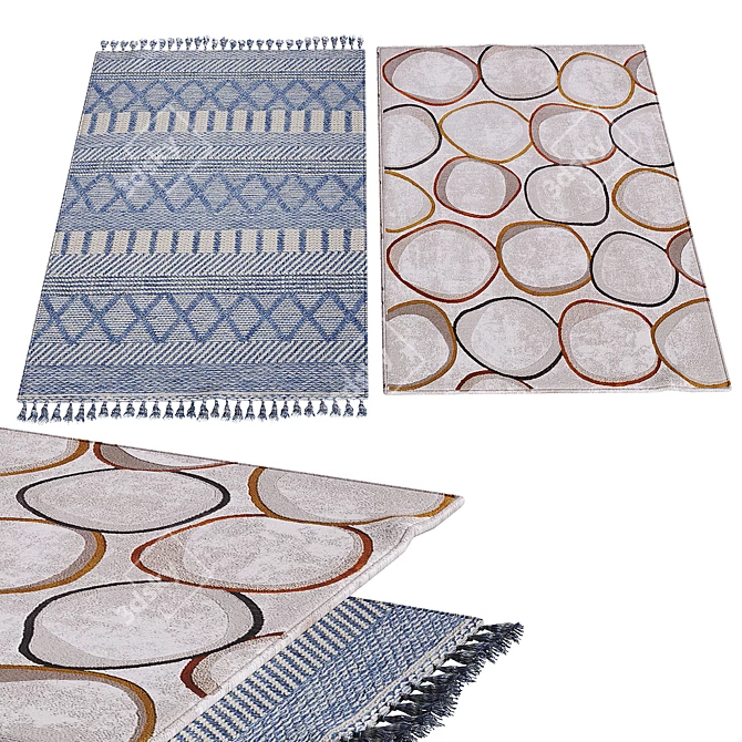 Elegant Interior Rugs 3D model image 1