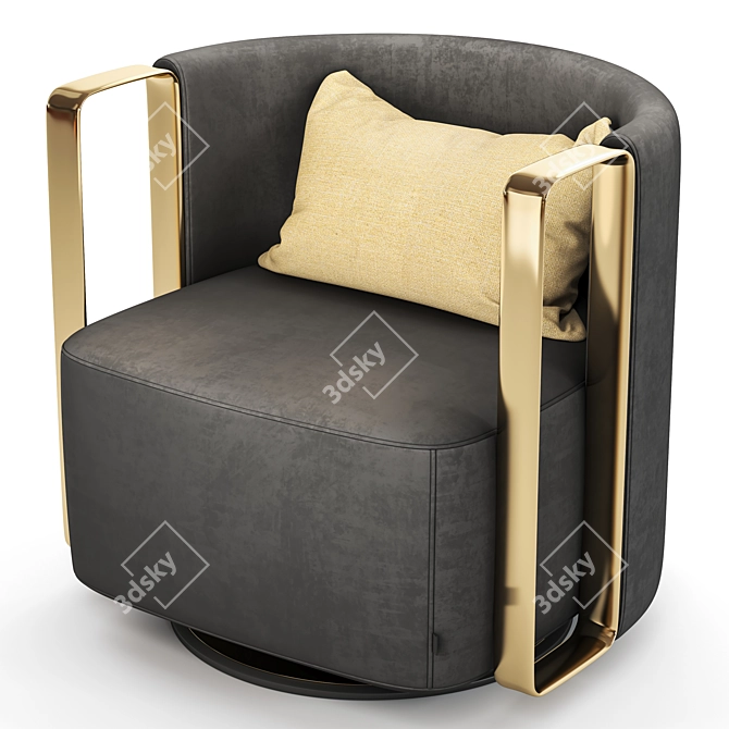 Sleek Armchair Perfect for Any Space 3D model image 1