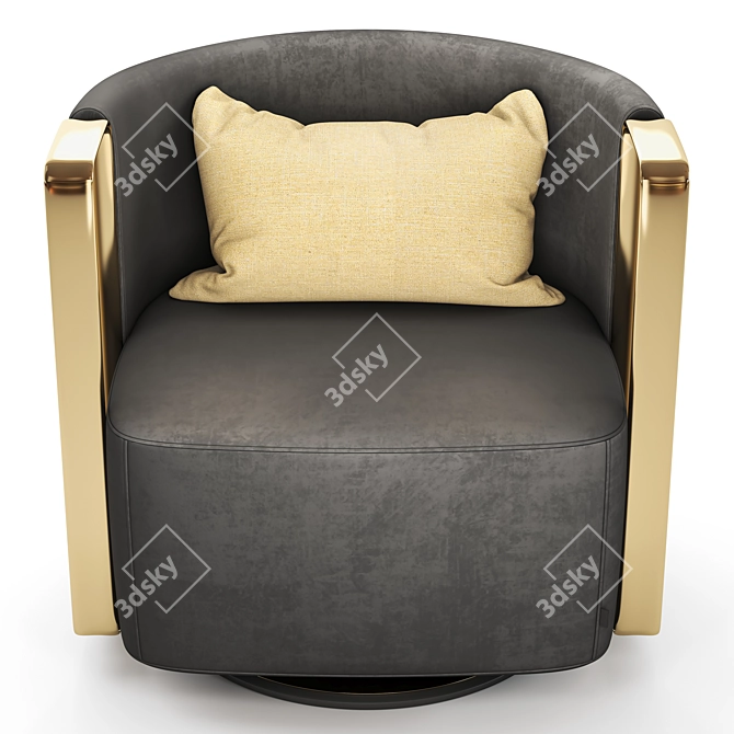 Sleek Armchair Perfect for Any Space 3D model image 2