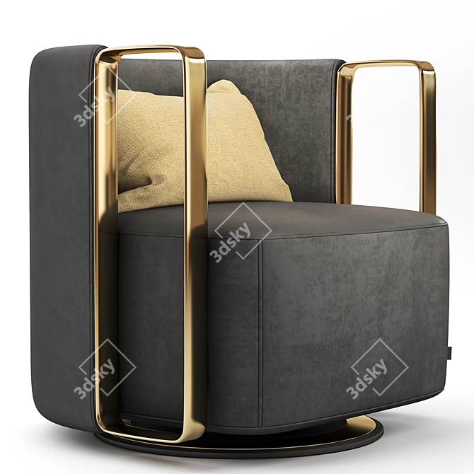 Sleek Armchair Perfect for Any Space 3D model image 3