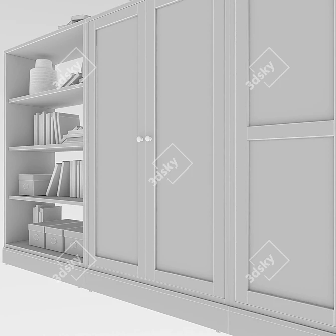 HAVSTA Glass Door Storage Combination 3D model image 4