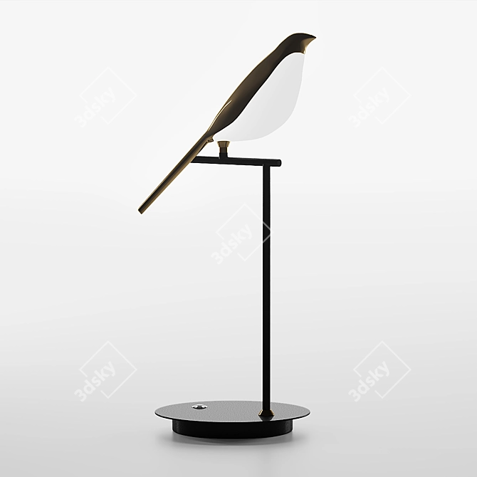 Bird Inspired Table Lamp - Lampatron Nomi Tab 3D model image 3