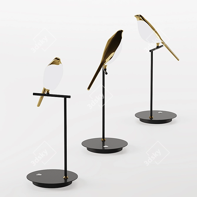 Bird Inspired Table Lamp - Lampatron Nomi Tab 3D model image 6