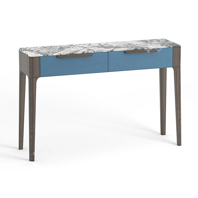 Title: Toffee Console: Futuristic Design with Natural Marble 3D model image 2