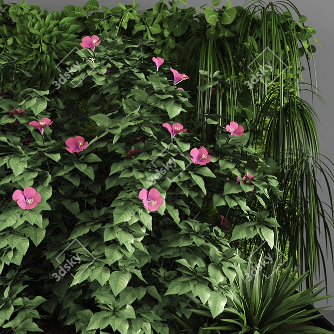 Green Oasis Vertical Garden 3D model image 2