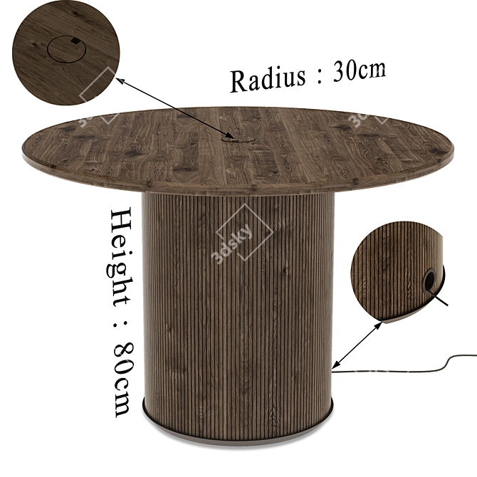 Versatile Round Table 3D model image 4