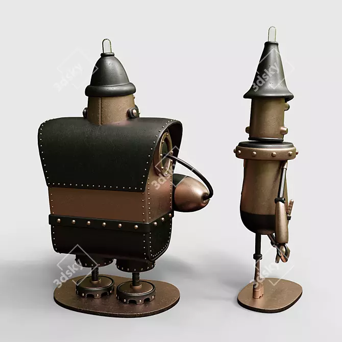 Machinarium Collectible Figurine Set 3D model image 3