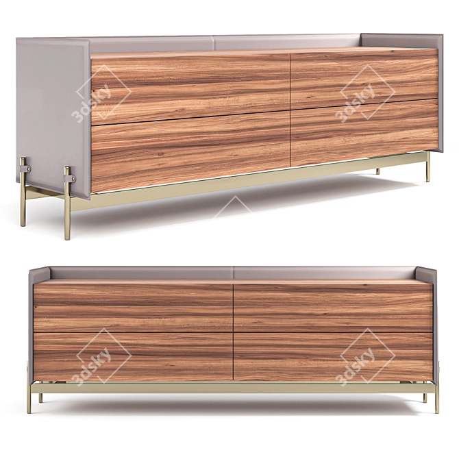 Luxury Living Room Cabinet by Aston Martin 3D model image 1