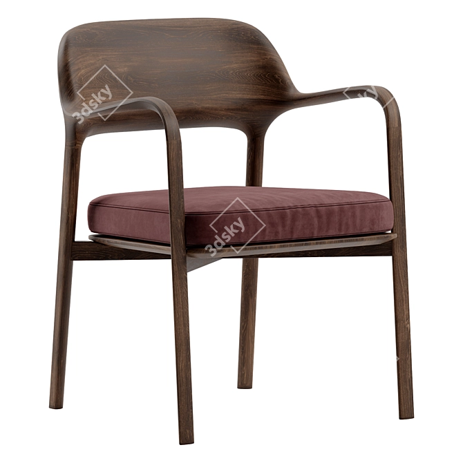 Ella - Elegant and Compact Chair 3D model image 1