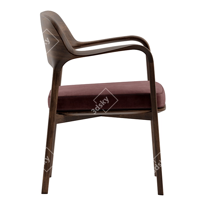 Ella - Elegant and Compact Chair 3D model image 3