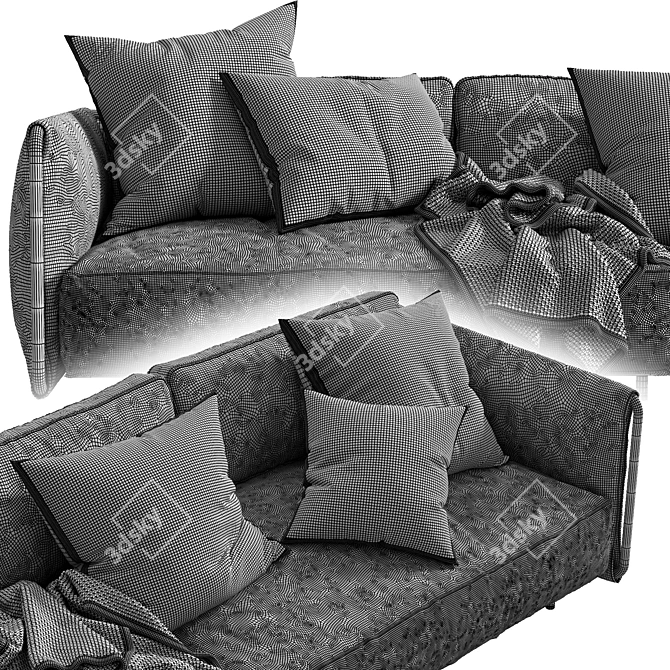 Flexform Sofa Edmond: Timeless Elegance 3D model image 5