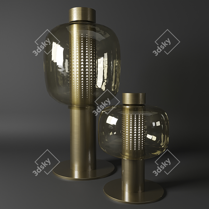 Brokis Bonbori Outdoor Table Lamp 3D model image 3