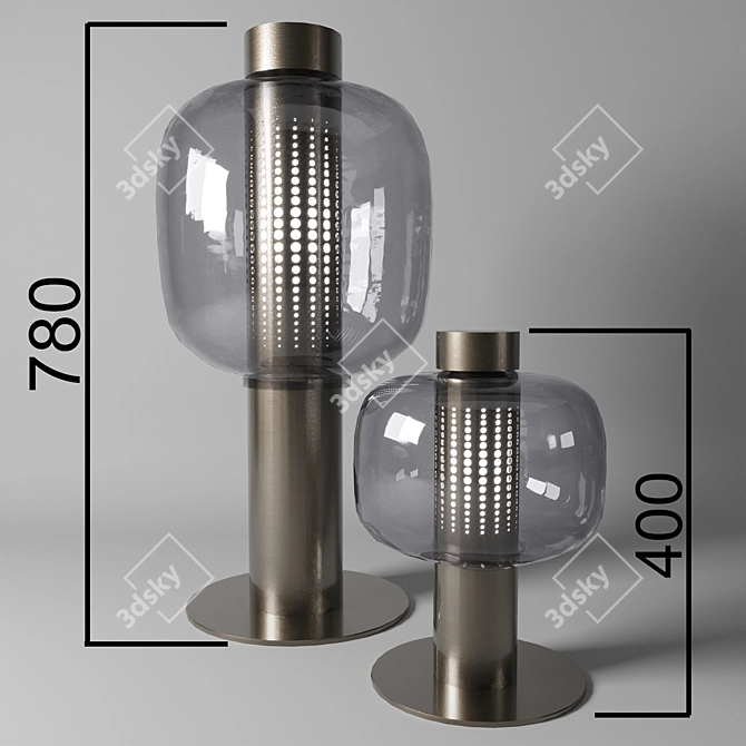 Brokis Bonbori Outdoor Table Lamp 3D model image 6