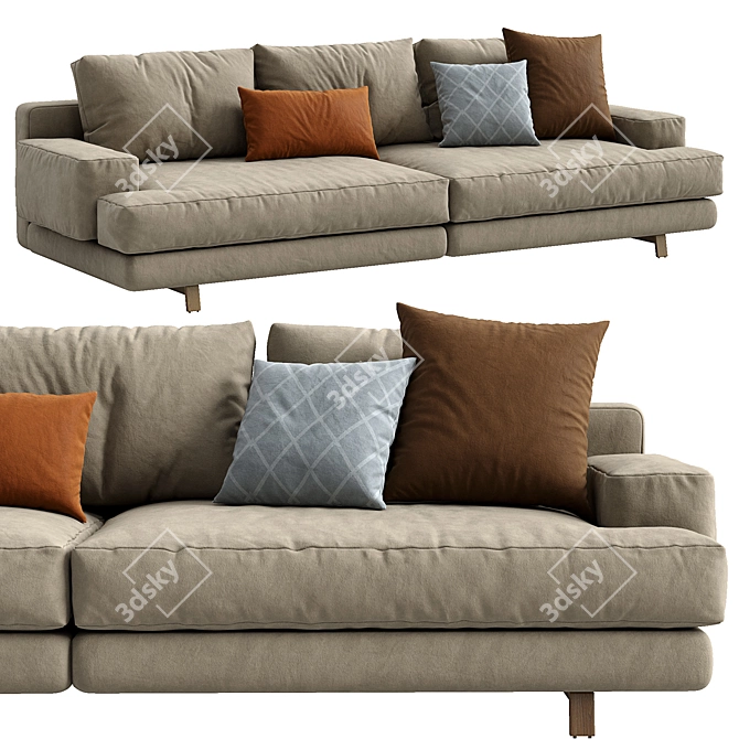 Elegant Marmont Sofa by Papadatos 3D model image 2