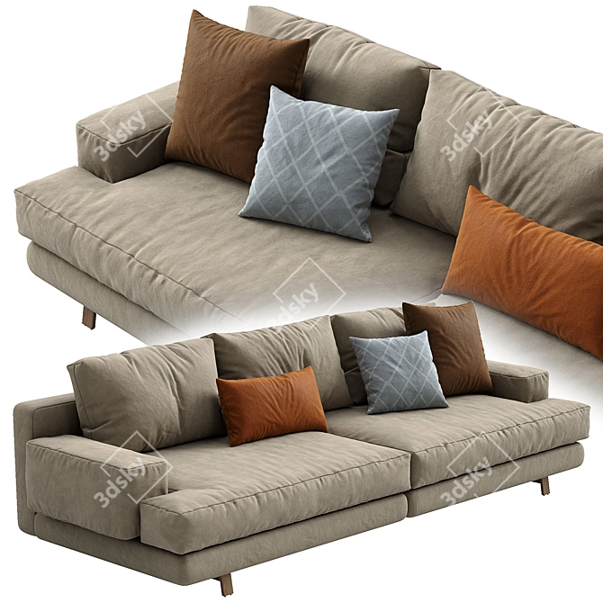 Elegant Marmont Sofa by Papadatos 3D model image 4