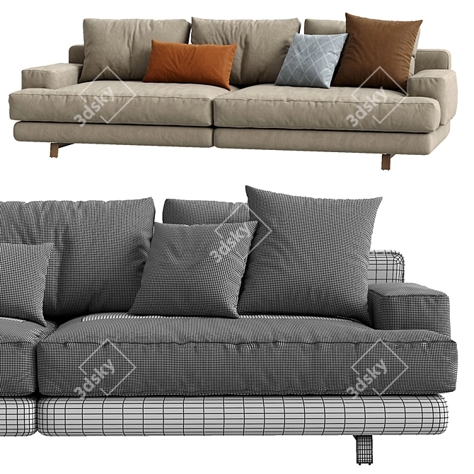 Elegant Marmont Sofa by Papadatos 3D model image 5