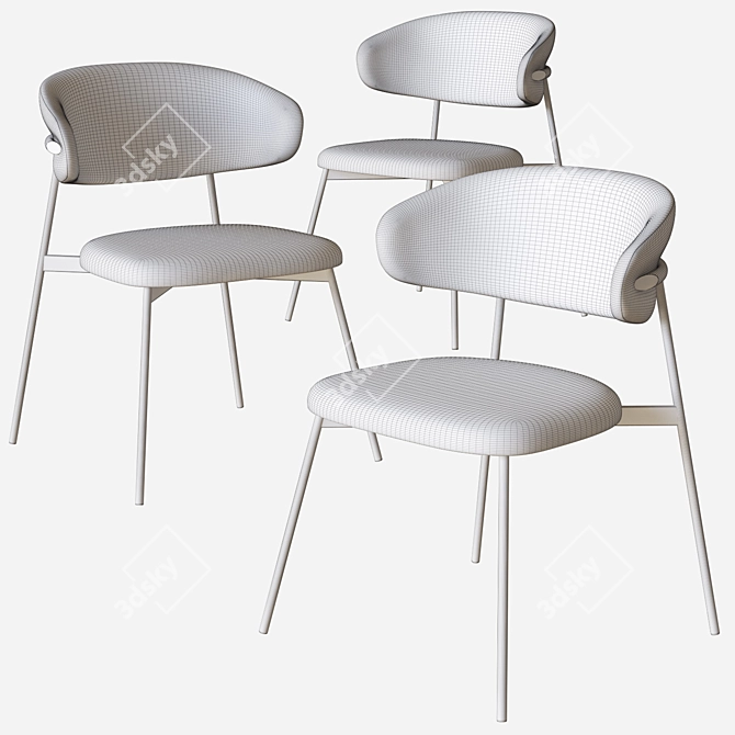 Sleek Oleandro Chair by Calligaris 3D model image 3