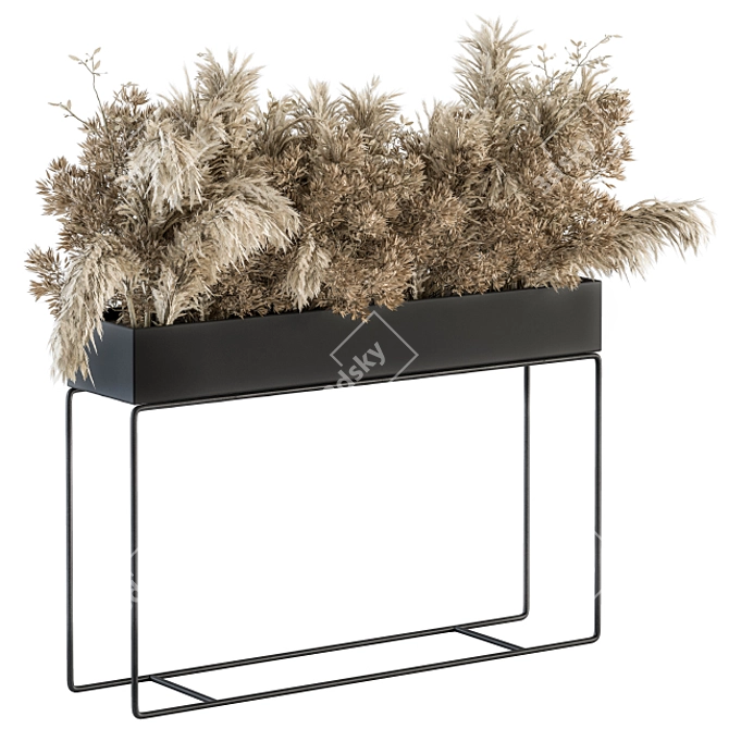 Botanical Bliss: Dried Plant Box 3D model image 1