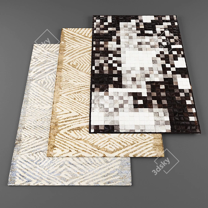 Modern Rugs Collection 3D model image 1