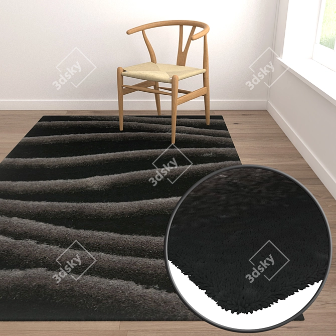 Luxury Carpet Set: High-Quality Textures 3D model image 5