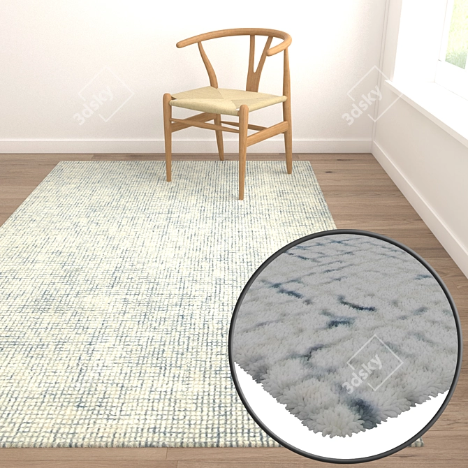 Premium Texture Carpets Set 3D model image 5