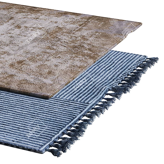 Stylish Interior Rugs 3D model image 2