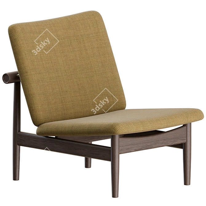 Elegant Japan Armchair: House of Finn Juhl 3D model image 2