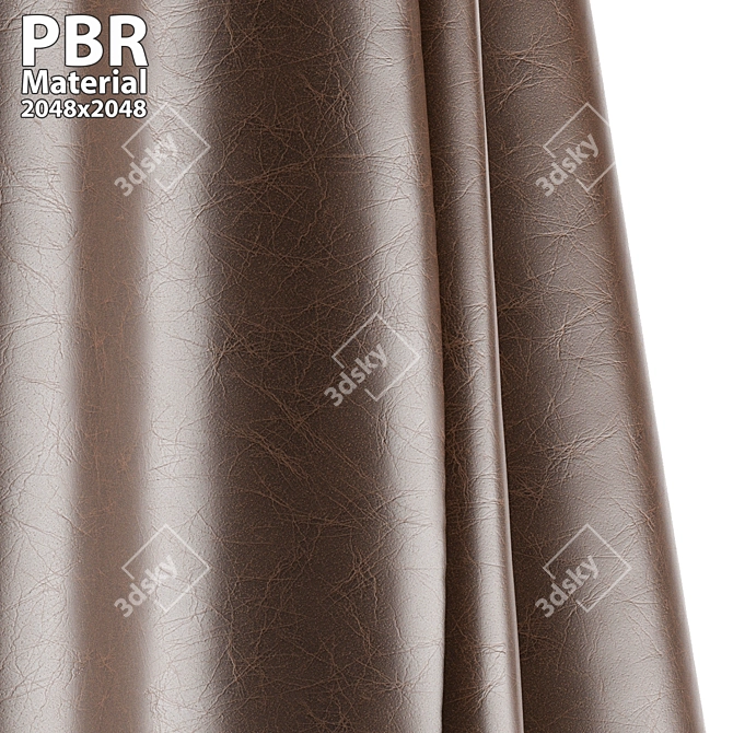 Luxury Leather PBR Texture 3D model image 3