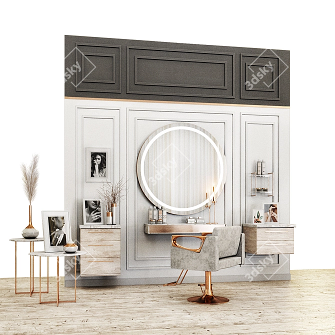 Classic Beauty Salon: Elegant and Timeless 3D model image 1