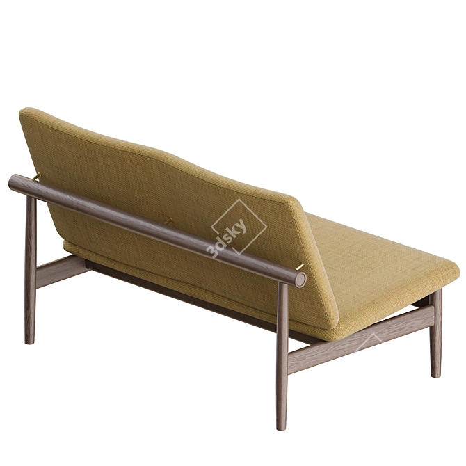 Finn Juhl Japan Sofa: Elegant 2-Seater 3D model image 5