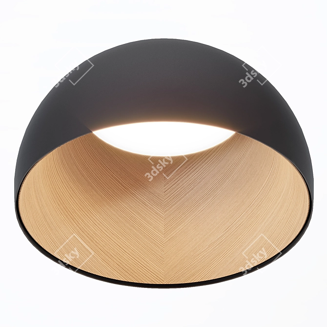 Elegant Vibia Duo Ceiling Lamp 3D model image 2