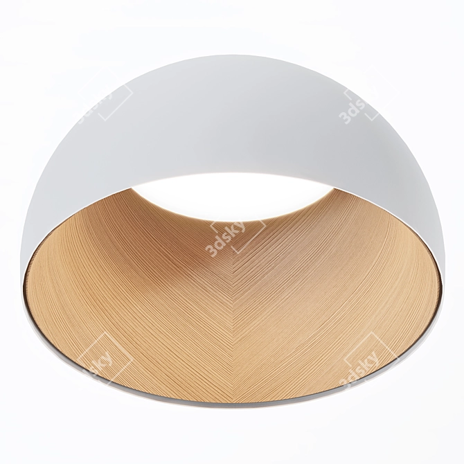 Elegant Vibia Duo Ceiling Lamp 3D model image 3