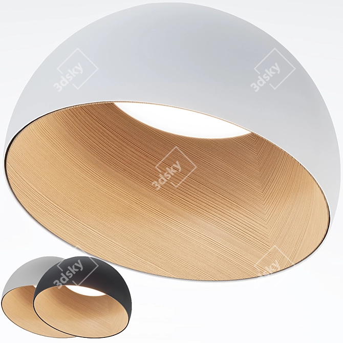 Vibia Duo 4880: Sleek Ceiling Lamp 3D model image 1