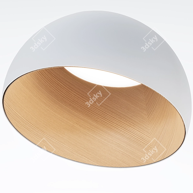 Vibia Duo 4880: Sleek Ceiling Lamp 3D model image 3