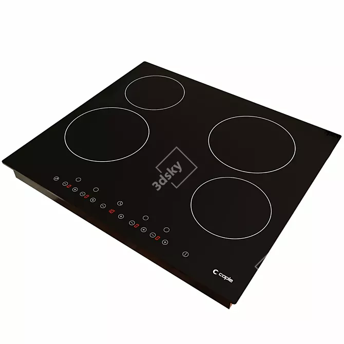 Bosch Touch Control Stove 3D model image 4