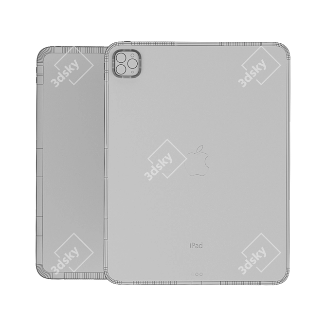 2020 iPad Pro 12.9: SIM Card Tray, Ultimate Performance 3D model image 2