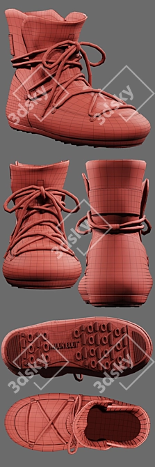 Cosmic Comfort: Moon Boot 3D model image 10