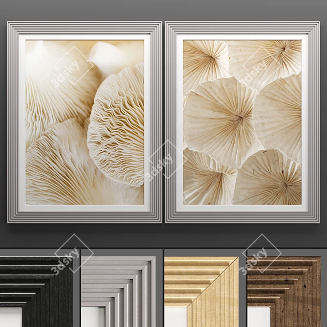 Elegant Art Frame Set 3D model image 1