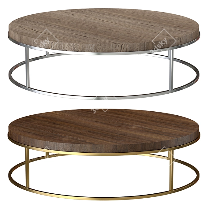 Sleek and Stylish RH Modern Coffee Table 3D model image 1