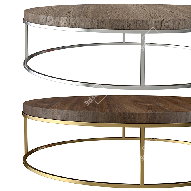 Sleek and Stylish RH Modern Coffee Table 3D model image 2